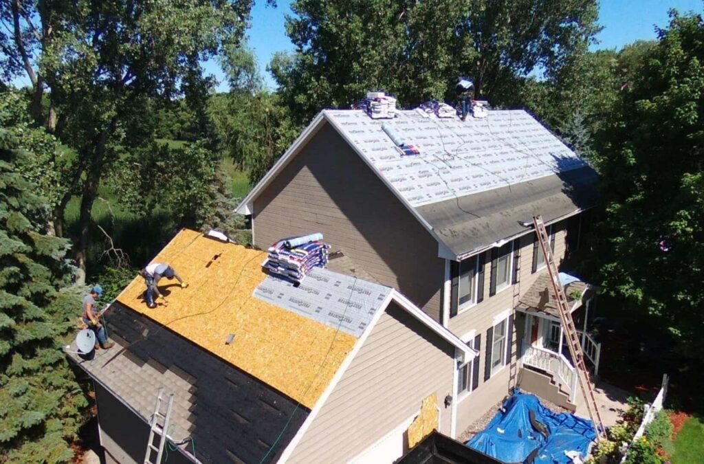 Kings Roofing & Contracting experts completing a detailed roof inspection in McCall, ID, demonstrating precision and high-quality professional service. Roofing Company near me.